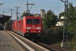 185 264-9 zieht zusammen mit einen anderen 185 einen Silozug durch Lehrte am 30.09.2010