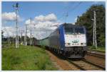 185-CL 001 bei der Einfahrt von der Verbindungsbahn in Elsterwerda am 06.09.2010