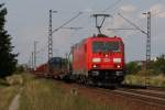 185 352-2 mit einem Gterzug in Wiesental am 04.08.2010