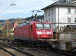 Nachschuss auf 185 009 die am 30.10.10 in Pressig-Rothenkirchen einfuhr um Schubhilfe zu bekommen.