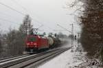 Die 185 349-8 fuhr am 30.11.2010 in den Nirmer Tunnel ein.