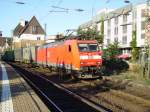 185 036 fhrt Gleiswechsel in Worms .