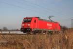 185 293-8  bei Bernau Richtung Mnchen am 08.02.2011