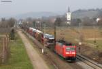 185 096-5 mit einem Mischer bei Denzlingen 19.2.11