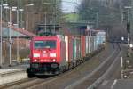 185 387-8 bei der Durchfahrt in Recklinghausen 12.3.2011