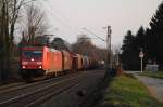 185 271 mit einem Gterzug in Solingen am 15.03.2011 