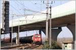 185 270-6 mit Gterzug 42901(Enns-Wien Donaukaibf.) in Wien Nudorf. 29.03.11