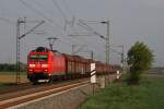 185 140-1 mit einem Kohlezug in Neuss-Allerheiligen am 30.04.2011