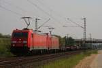 185 347-2 + 185 346-4 mit dem CSQ 61164 Andernach - Oberhausen West in Meerbusch-Osterrath am 21.05.2011