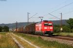 185 014-8 mit einem gemischten GZ bei Malsch 25.5.11