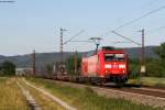 185 075-9 mit einem KV Zug bei Malsch 25.5.11