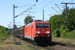 185 319-1 fuhr am 02.06.11 durch Bonn-Oberkassel.