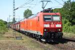 185 022-2 fuhr am 02.06.11 durch Bonn-Oberkassel.