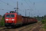 185 917-1 mit einem Eaos Ganzzug in Moers am 03.06.2011