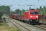 DB Schenker 185 343 in Dsseldorf-Rath, 01.06.2011.