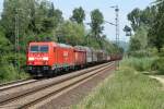 185 288-8 fuhr am 04.06.11 durch Unkel.