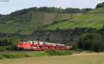 185 226-8 mit einem gemischten Autozug bei Himmelstadt 23.6.11