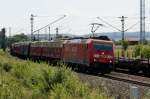 185 297-9 mit gem. Gz kurz vor Iphofen am 29.06.2011