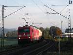 185 171 durchfhrt am frhen morgen des 17.August 2011 mit einem Mischer den Hp Gundelsdorf Richtung Kronach.