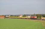 185 162 mit leerem Containerzug am 27.09.2011 bei Batzhausen