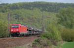 185 380-3 mit CSQ 48928 Kalsdorf - Bremerhaven Kaiserhafen, am 22.04.2011 bei Freden
