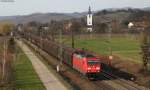 185 345-6 mit einem RedBull bei Denzlingen 17.3.12