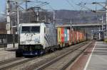 Lokomotion 185 662 am 21.03.2012 mit dem SLB  Kaindlzug  61825 in Salzburg-Sd
im Hintergrund BB 1144 278-8 mit REX 1505 Richtung Salzburg Hbf.