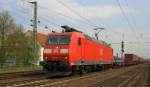 DB Schenker Rail 185 121 mit Winner-KLV-Zug in Richtung Köln (Neuwied, 06.04.12).