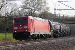 185 353-0 DB mit Kesseln bei Redwitz am 14.04.2012.