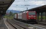 185 087-4 mit einem Containerzug am 23.07.2011 in Kreiensen