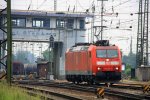 185 027-0 DB rangiert in Kln-Gremberg im Regen am 3.6.2012.