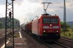 185 001-5 DB in Hochstadt/ Marktzeuln am 06.06.2012.