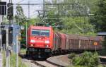 185 230-0 DB Schenker Rail in Michelau am 09.06.2012.