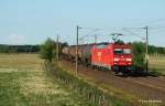 185 294-6 rollt am 10.05.11 mit einem ler von der Hohen Schaar durch das frhsommerliche Ramelsloh Richtung Bremen.
