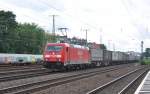 185 309 mit Ambrogio KLV in Richtung Kln-Ehrenfeld.Aufgenommen am 11.7.2012 in Kln-West