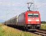 185 313-4 DB Schenker Rail bei Radldorf am 26.07.2012.