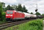 185 147-6 mit gem. Gterzug durch Bonn-Beuel -  18.07.2012