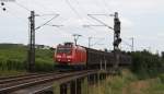185 067-6 mit einem RedBull Zug bei Hattenheim 4.8.12