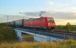 185 341-5 mit Klv auf der K33 Brcke bei Allerheiligen.10.10.2012