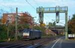 185 544-4 fuhr am 27.10.2012 durch Hamburg-Harburg.