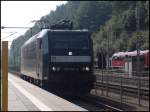 E-Lok 185 556-8 in Bad Schandau am 04.10.2012