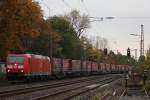 185 086 am 20.10.12 mit einem Winner in Ratingen-Lintorf.