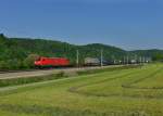 185 396 mit einem KLV am 09.05.2013 bei Wernstein am Inn.