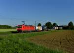 185 319 mit einem KLV am 15.05.2013 bei Plattling.