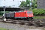 185 316-7 mit einem Gemischten aus Kln kommend in Aachen West, am 21.5.2013