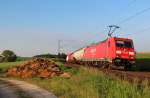 Am 8.Juni 2013 war 185 276 mit einem gemischten Güterzug bei Burgstemmen auf dem Weg Richtung Seelze.