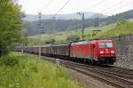 185 216 ist am 18.06.2013 mit Zug 48930 bei der Abzweigung St.Michael West unterwegs.