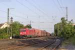 185 366-2 mit einem Kohlezug Richtung Schweinfurt in Bamberg (19.06.2013)