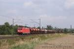 185 387-8 (DB) fhrt am 10. August 2013 um 10:43 Uhr mit einem Gterzug durch Elze