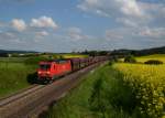 185 252 mit einem Erzzug am 28.05.2013 bei Dettenhofen.